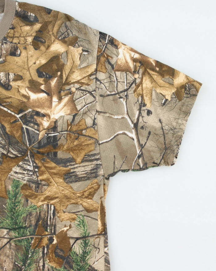 Vintage Y2K Real Tree Camouflage T-Shirt - M