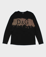 Vintage Y2K Dolce &amp; Gabbana Longsleeve T-Shirt - XL