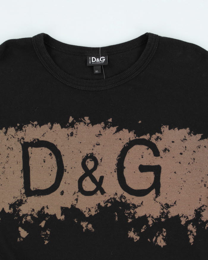 Vintage Y2K Dolce &amp; Gabbana Longsleeve T-Shirt - XL
