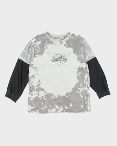 Vintage Y2K Extreme Zone Two Tone Longsleeve T-Shirt - XL