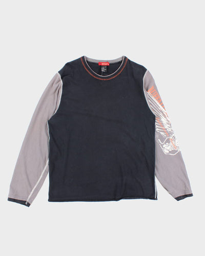 Vintage Y2K Buffalo Two Tone Longsleeve T-Shirt - L