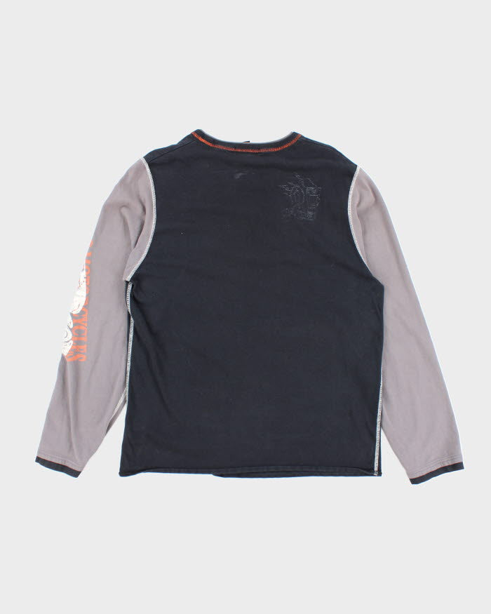 Vintage Y2K Buffalo Two Tone Longsleeve T-Shirt - L