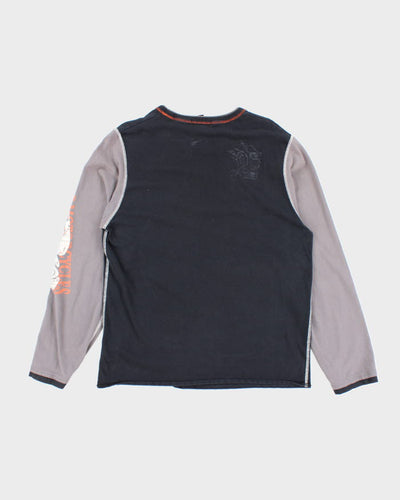Vintage Y2K Buffalo Two Tone Longsleeve T-Shirt - L