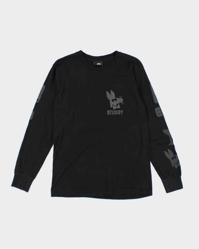 Stussy $tay Paid Black Long Sleeved T-Shirt - S
