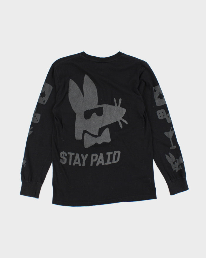 Stussy $tay Paid Black Long Sleeved T-Shirt - S