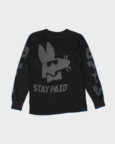 Stussy $tay Paid Black Long Sleeved T-Shirt - S