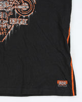 Vintage Y2K Affliction Gothic Biker Graphic T-Shirt - XXL