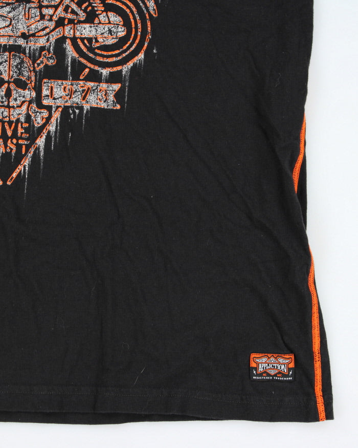 Vintage Y2K Affliction Gothic Biker Graphic T-Shirt - XXL