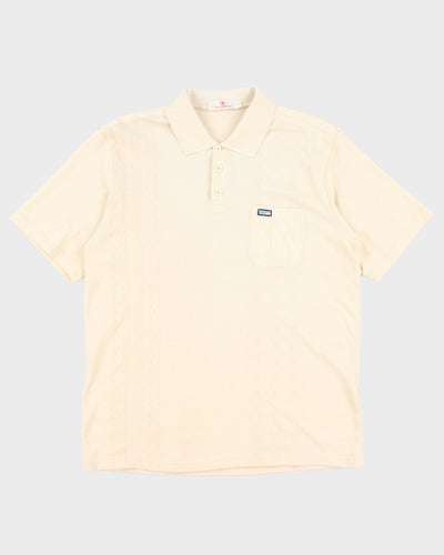 Vintage Valentino Patterned Polo Shirt - L