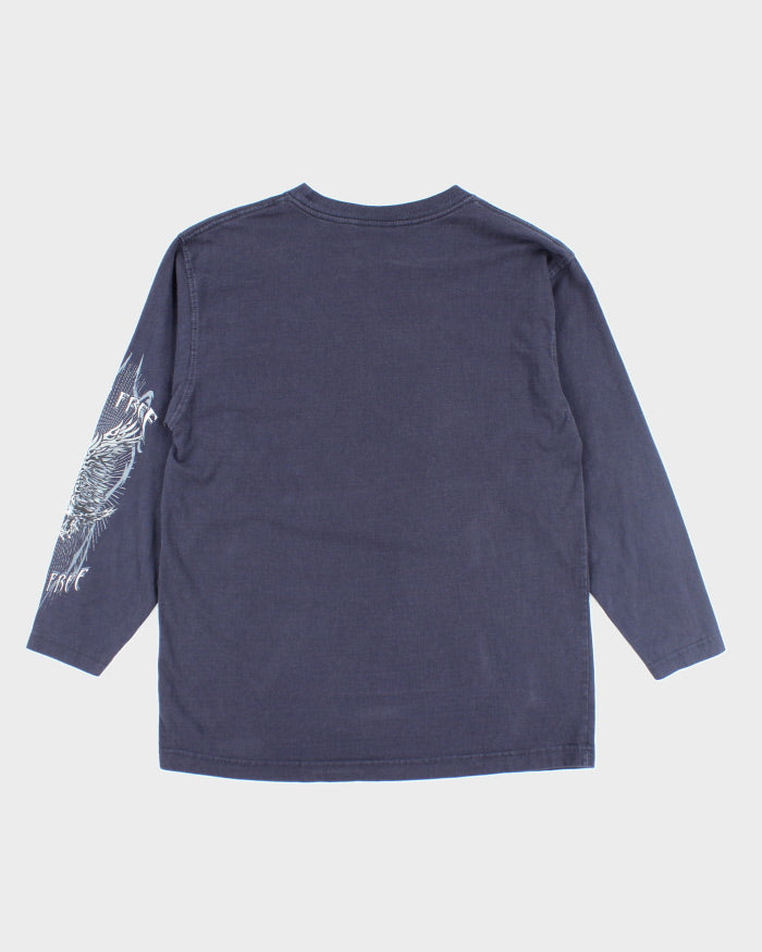 Y2k 00s Eagle Tattoo Long Sleeve T-shirt - S