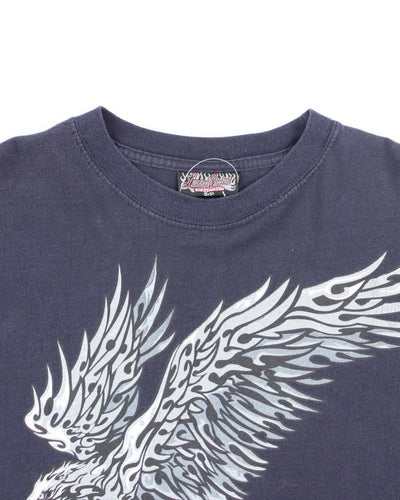 Y2k 00s Eagle Tattoo Long Sleeve T-shirt - S