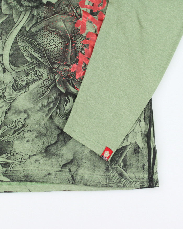 Y2k 00s Ronin Street Wear Long Sleeve T-shirt - M