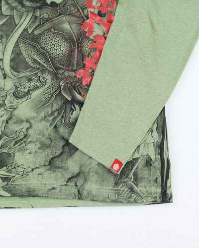 Y2k 00s Ronin Street Wear Long Sleeve T-shirt - M