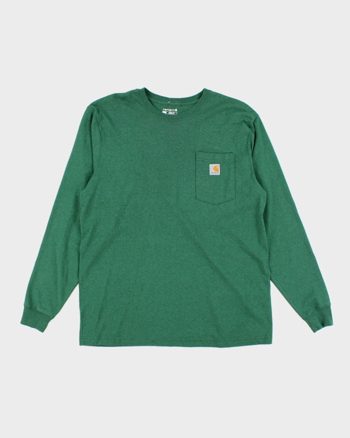 Carhartt Green Long Sleeve T-shirt - L