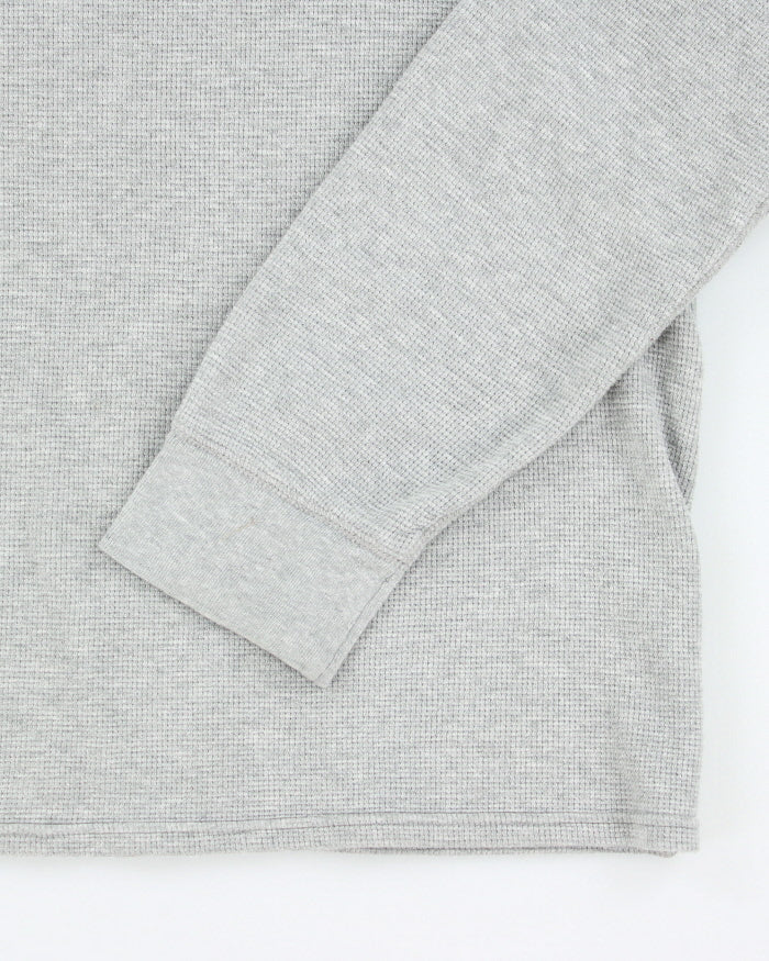 Ralph Lauren Grey Waffle Long Sleeve T-shirt - L