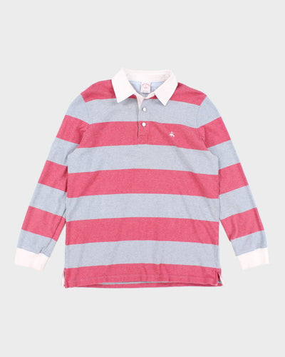 Brooks Brothers Striped Long Sleeve Polo Shirt - M