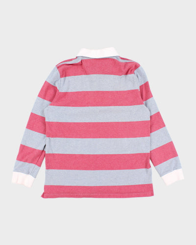 Brooks Brothers Striped Long Sleeve Polo Shirt - M