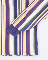 Vintage Guess Embroidered Long Sleeve Striped T-Shirt - S