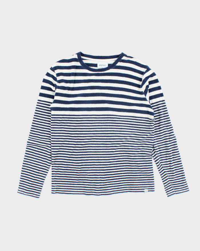 Vintage Norse Projects Striped Towling Long-sleeved T-Shirt - L