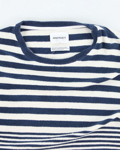 Vintage Norse Projects Striped Towling Long-sleeved T-Shirt - L