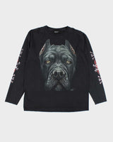 Vintage 90's Oversized Dog Graphic Long-sleeved T-Shirt - XL