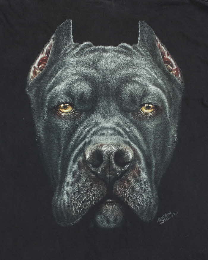 Vintage 90's Oversized Dog Graphic Long-sleeved T-Shirt - XL