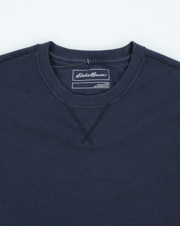 Vintage 2000's Eddie Bauer Heavyweight Waffle Longs-sleeved T-Shirt - L