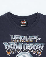Harley Davidson Heavyweight Gothic Graphic Biker Long-sleeved T-Shirt - XL