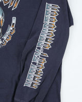 Harley Davidson Heavyweight Gothic Graphic Biker Long-sleeved T-Shirt - XL