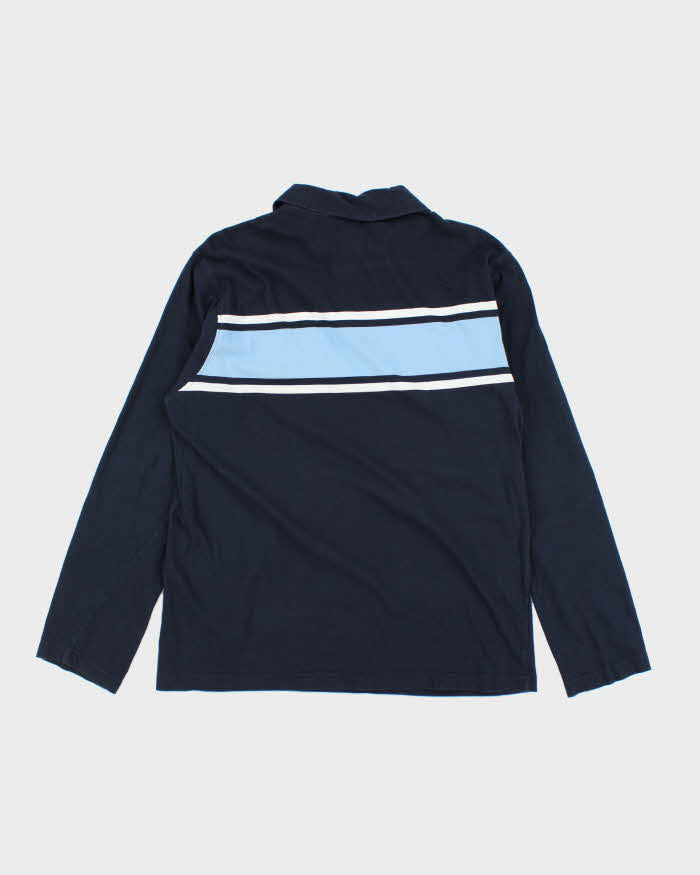 Vintage 90's Converse Striped Long-sleeved Polo Shirt - L