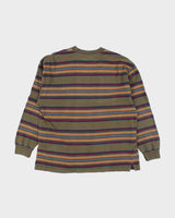 Vintage 2000's Timberland Weather Gear Striped Long-sleeved T-Shirt - L