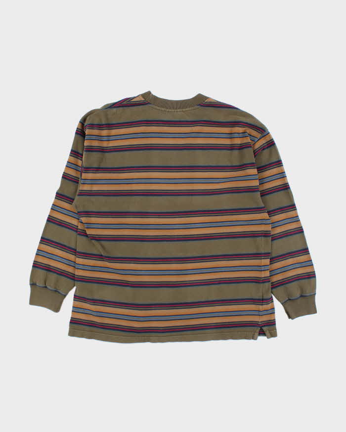 Vintage 2000's Timberland Weather Gear Striped Long-sleeved T-Shirt - L