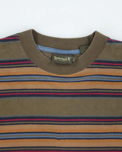Vintage 2000's Timberland Weather Gear Striped Long-sleeved T-Shirt - L