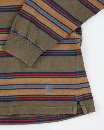 Vintage 2000's Timberland Weather Gear Striped Long-sleeved T-Shirt - L