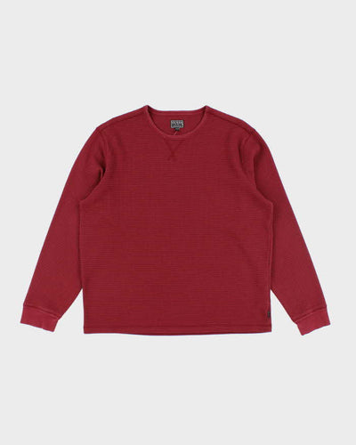 Vintage Y2K Guess Waffle Long-sleeved T-Shirt - XL
