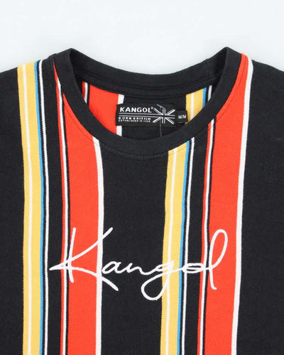 Vintage 2000's Kangol Embroidered Logo Striped T-Shirt - M