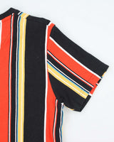Vintage 2000's Kangol Embroidered Logo Striped T-Shirt - M