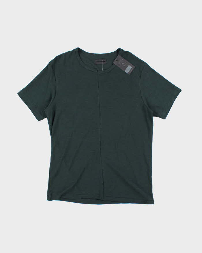 Vintage 2000's DSWT Diesel Black Gold Panelled Blank T-Shirt - XXL