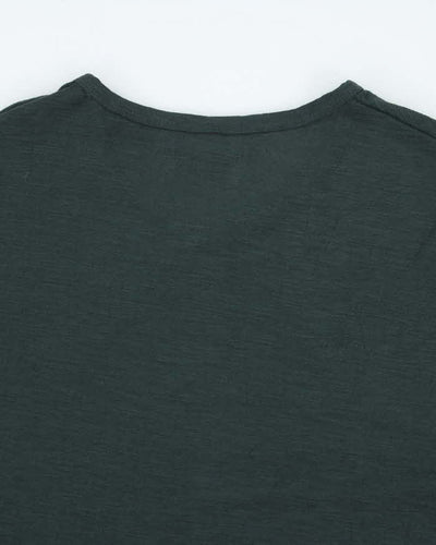 Vintage 2000's DSWT Diesel Black Gold Panelled Blank T-Shirt - XXL