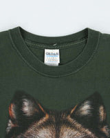Vintage 2000's Wolf Head Graphic T-Shirt - L