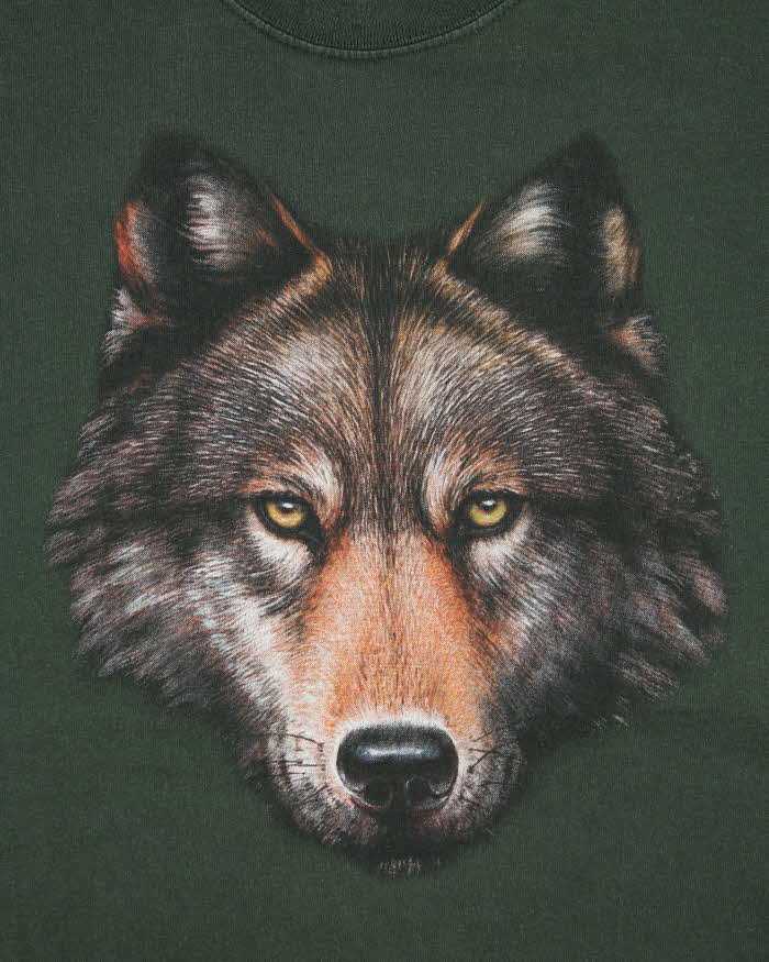 Vintage 2000's Wolf Head Graphic T-Shirt - L