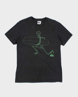 Vintage Quiksilver Skeleton Surfer Graphic T-Shirt - M