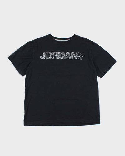 Nike Air Jordan Elephant Print Spell Out Graphic T-Shirt - L
