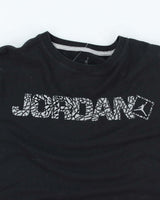Nike Air Jordan Elephant Print Spell Out Graphic T-Shirt - L