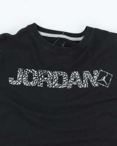 Nike Air Jordan Elephant Print Spell Out Graphic T-Shirt - L