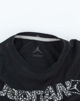 Nike Air Jordan Elephant Print Spell Out Graphic T-Shirt - L
