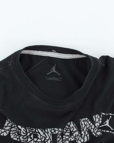 Nike Air Jordan Elephant Print Spell Out Graphic T-Shirt - L