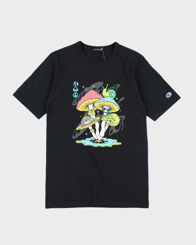 Vintage 2000's Champion Shrooms Graphic T-Shirt - M