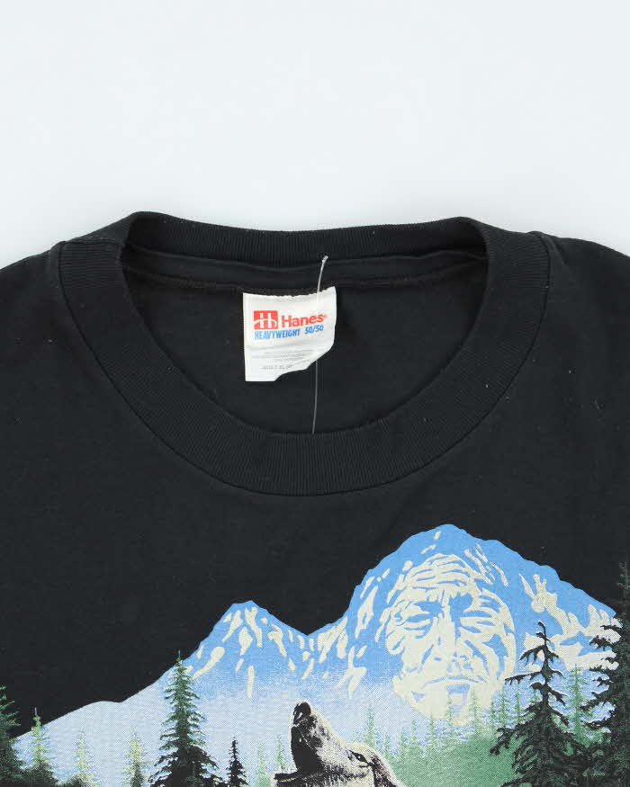 Vintage 90's Utah Howling Wolf Graphic T-Shirt - XL