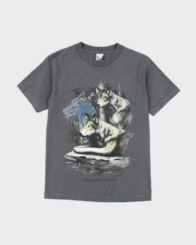 Vintage 2000's Wolf Pack Vancouver Graphic T-Shirt - S